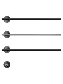 Полотенцесушитель электрический встраиваемый Wonzon & Woghand Dortmund WW-A363-GM 58x55 см с внутренней частью тёмный графит